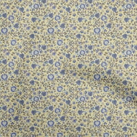 Onuone pamučna svila svijetla žuta tkanina azijska Suzani haljina materijala od tkanine od dvorišta