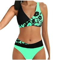 Seksi plus size za kupaće kostimi za žene plus size Svi kupaći kostimi MI & METRAS odvaja Halter Love Green 2xl