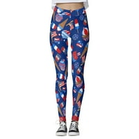 Custom USA u boji pilates ženske gamaše hlače za jogu patriotske trke joge hlače