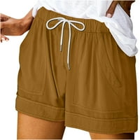 Ženske kratke hlače Ljetne hlače Modni elastični mangeni kosilica visokih struka, pul veličine pune