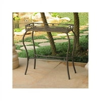 Valencia Resin Wicker & Steel pravokutni biljni stol, antička smeđa