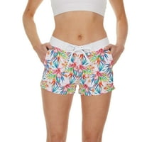 Puawkoer ljeto novo casual moda vitka polu elastična struka pantalone na plaži Ženka Pajama kratki set