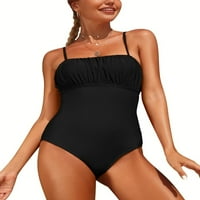 SOCALANA ženske tanke trake Jedan kupaći kostimi Tržni upravljač Ruched Monokini kupaći odijela