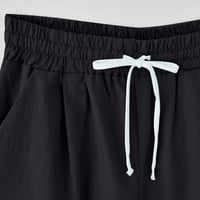 Stavke za čišćenje Ženske plus veličina kratke hlače Ljeto pamučno posteljina na otvorenom Ležerne prilike na plaži Kratke hlače Elastične struke