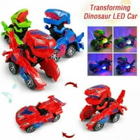u transformaciji dinosaur LED automobila sa svjetlom i muzikom, T Re Transformatory igračke za godinu starih dječaka, božićni rođendanski pokloni za djecu 3-5-