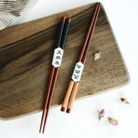 Wofedyo Početna i kuhinja Japanska vrijednost Ručno rađeni drveni štapići poklon set Prirodni kestenski