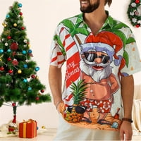 Muške partijske božićne majice Santa Claus