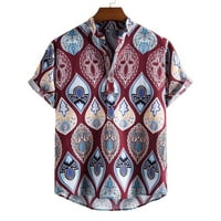 Košulje za fragarn za muškarce Muška modna casual print Hawaii majica s kratkim rukavima