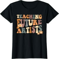 Podučavanje budućih umjetnika Retro nastavnika studentima Ženska majica