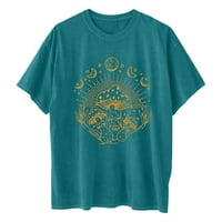Lovskoo Ljetni vrhovi za muškarce Ženska majica Majica kratkih rukava Majica Halloween Tiskanje majica TOPS Bluza Poklon Blue