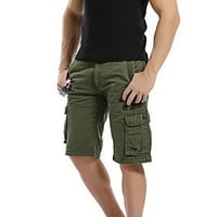 Simplmasygeni muški kratke hlače Ljetni atletski teretni muški povremeni čista boja na otvorenom Pocket