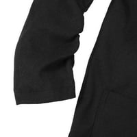 Huaai Blazers za žene Business Casuals Wents Dug kaput reverska jakna Cardigan Long Tanak prekrivač