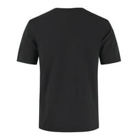 Bluza Majica Puawkoer za Man Party kratka labava majica Muška moda l crna