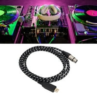 OscEak USB mikrofonski kabl, USB mikrofonski kabl USB do XLR ženski pin kabel za mikrofoni za snimanje karaoke Sing 98ft, XLR za USB kabel mikrofona