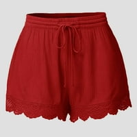 NSENDM ženske kratke hlače Ležerne prilike plus veličine Žene Bermuda Hlače Ljeto Visoko struk elastična