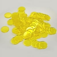 Plastični ne magnetni bingo čips 7 8 Veličine boja u boji žute boje