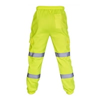 Teretne pantalone za muškarce Road Rad visoke vidljivosti kombinezon casual spajanje casual pantalone zelene 3x