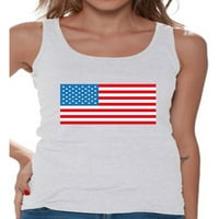 Neugodni stilovi Ženska američka zastava Grafički cisterni tenkovi USA zastava Patriotic