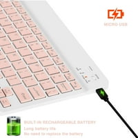U laganoj ergonomskoj tastaturi sa pozadinom RGB svjetla, višestruki tanak punjiva tastatura Bluetooth