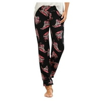 SNGXGN Duksevi žene Žene široke noge Joggers Hippie Streetwear Labavi pantalone Black M