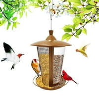 Divlji hranilica za ptice 2-in-viseći ulagač za ptice za vrtni dvorište vanjski ukras