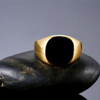 Yubnlvae prstenovi crne muškarce zvona za bicikle bakar polirani novčanik srebrni čvrsti prstenovi zlato