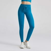 Ženske hlače Skinny Solid Color Fashion Casual High Squast Elastične joge hlače hlače