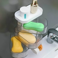 Plastično kupatilo sapun od sustava Izdržljiv Nema držača za probijanje za zid u kupaonici