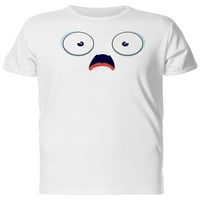 Uplašena emoticon lica kawaii majica za majicu - MIMAGE by Shutterstock, muški xx-veliki