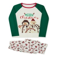 Treegren Božićne pidžame za porodične utakmice Xmas Holidays Sleep odjeća Božić PJS za odrasle muškarci Žene Djeca