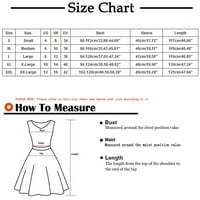 Taguld Fall Odjeća za uštedu odjeće za ženske haljine, ženska rever ispis tri četvrtine rukava visoka