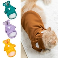 Lomubue CAT pulover Ne-piljki mekani udobni medvjedi uši kućni ljubimac mačji dukseri za kuću za kuću