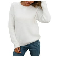 Advoicd Womens džemper prsluk Ženska zvjezdana tipka za ispis dolje pletene otvorene front kardigan