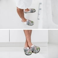 Ljeto u Parizu slikarstvo muške kućne papuče nosip meke pamučne cipele klizanje na papuče za unutarnju