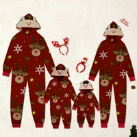Coopserbil Baby Girgin Božićne odjeće Onesie nese organski pamučni božićni pidžami