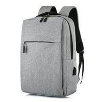 Smanjite ruksak za laptop, poslovne tanke trajne laptoptop putne ruksake sa USB priključkom za punjenje, kolekcionarski školski računarski torba za muškarce i žene