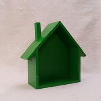 Zidna polica u obliku kuće u obliku kuće drvena zidna zidna polica za pošiljku za pošiljke za pošiljku