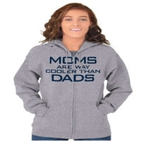 Mame su hladniji od tata smiješni zip hoodie dukserice žene brisco brendovi 2x