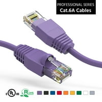 20ft CAT6A UTP Ethernet mreže podignute kabl ljubičasta, pakovanje