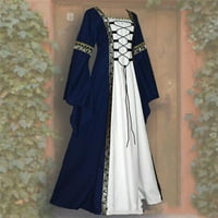 Reneissance Faire Corset haljina za žene Reminisce Boho haljina duga zvona za haljinu Halloween Maxi