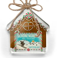 Ornament tiskan jednostrani sch? Nengrund Skijalište - Švicarska Skijalište Christy Neonblond