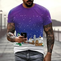 Muški modni vrhovi božićne majice SSports ffitness na otvorenom 3D digitalni ispis majica kratkih rukava majica