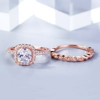 Delikatni prstenovi 2-u-modna dama cirkonija prsten kreativni set pribor za prsten za angažman prsten