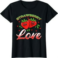 Žene vrhovi jagoda Love Funny Ljetni voćni ljubitelji FoodIe majica Poklon posada za zabave majice Tee
