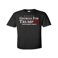 Politički adut Gruzija za Trumpu za odrasle majicu kratkih rukava-Black-XXXL