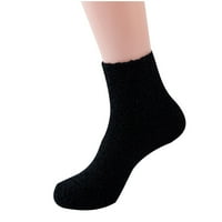 Lovskoo Sliper Čarape za žene Muškarci Niski rez Zimske bombone Boja Boja Srednje cijevi Čarape Coral
