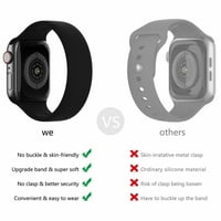 Silikonska solo petlja kompatibilna sa Apple Watch Bands elastičnom remenom Silikonske narukvice zamjena IWATCH serija ultra se bend