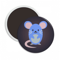 Nacrtajte ljupki crtični miš Izvrsni okrugli cerac frižider magnet za održavanje uređenja