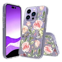 Fusion Shield Tvrd Snap-on Case za iPhone Pro - leptir ruže