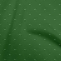 Onuone pamučna kambrična zelena tkanina azijska cvjetna šivaća tkanina od dvorišta otisnuta DIY odjeća